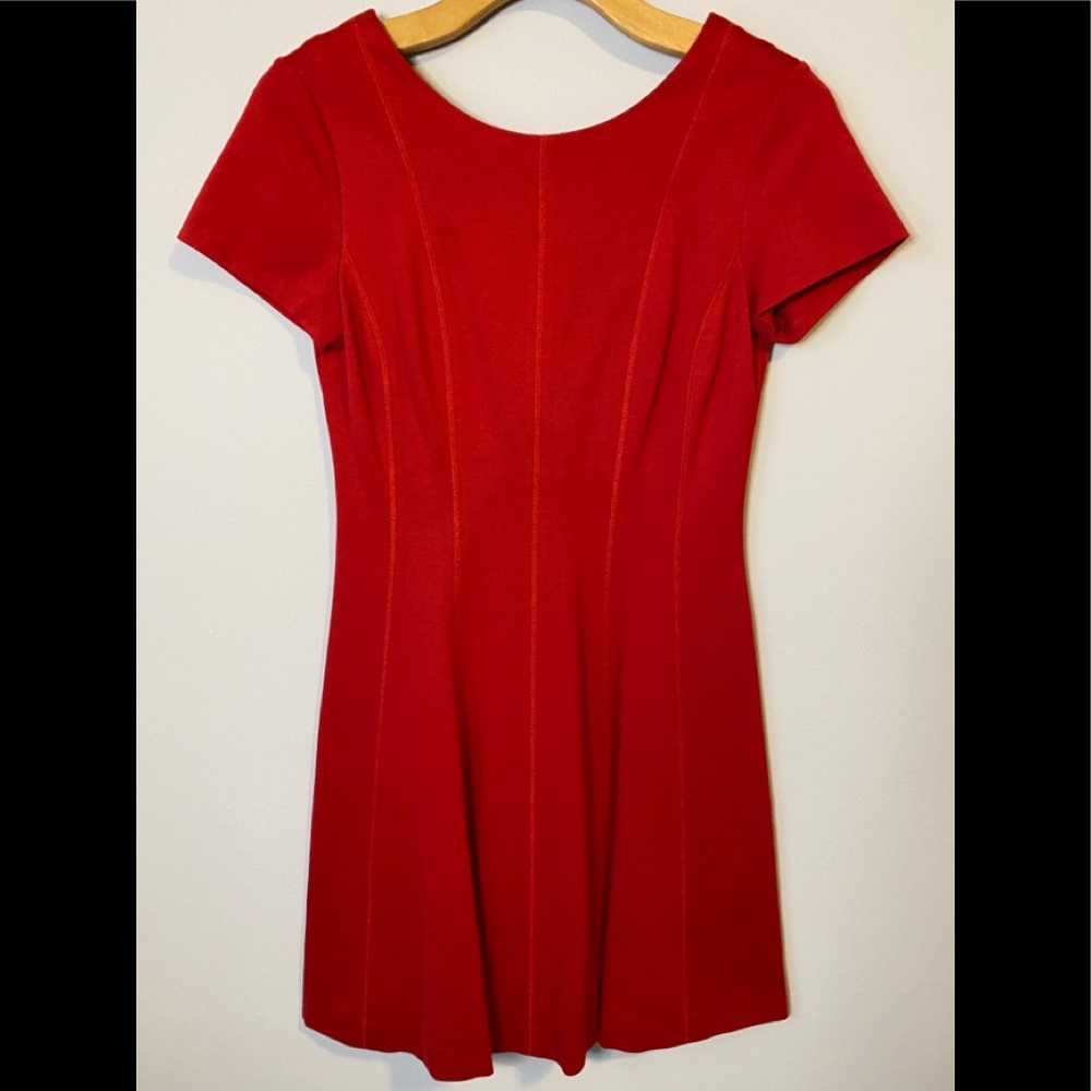 Sexy red mini dress
